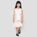 Little M Lace Flower With Bow Dress Anak Perempuan