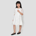 Little M Party Woven Tekstur Dress Anak Perempuan