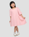 Little M Crinkle With Ribbon Dress Anak Perempuan