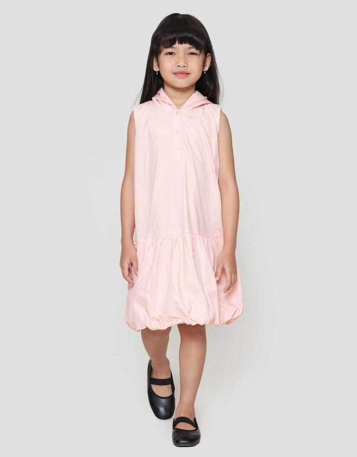 Little M Hoodie Aop Balon Dress Anak Perempuan