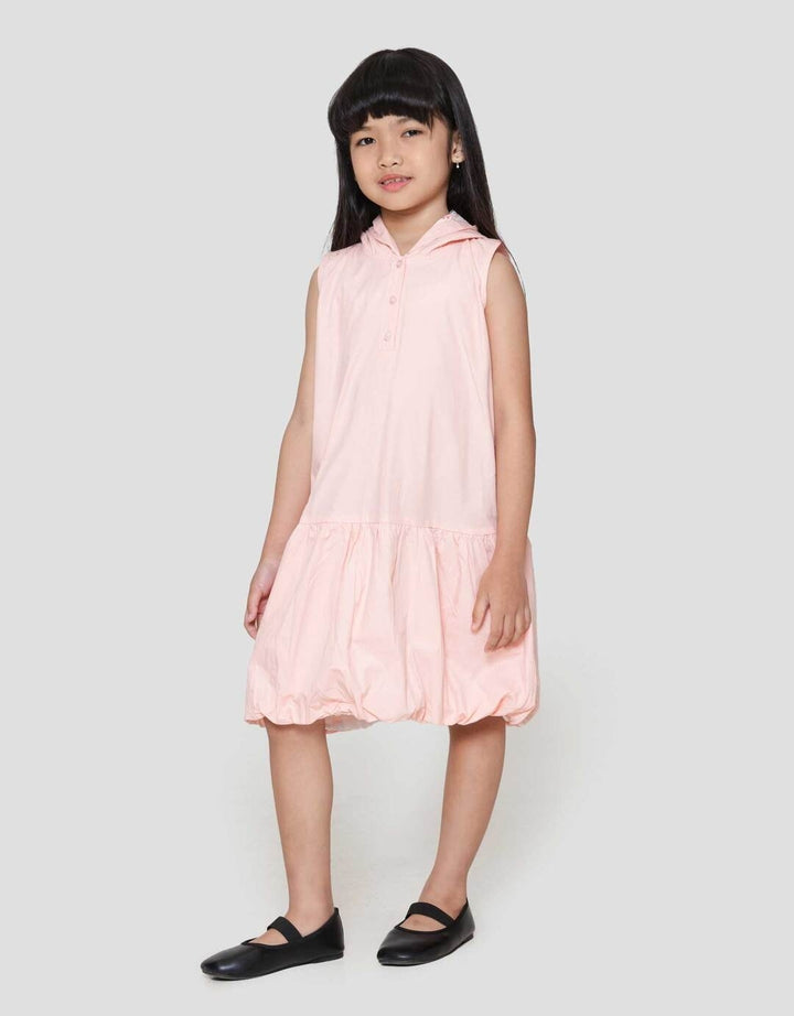 Little M Hoodie Aop Balon Dress Anak Perempuan