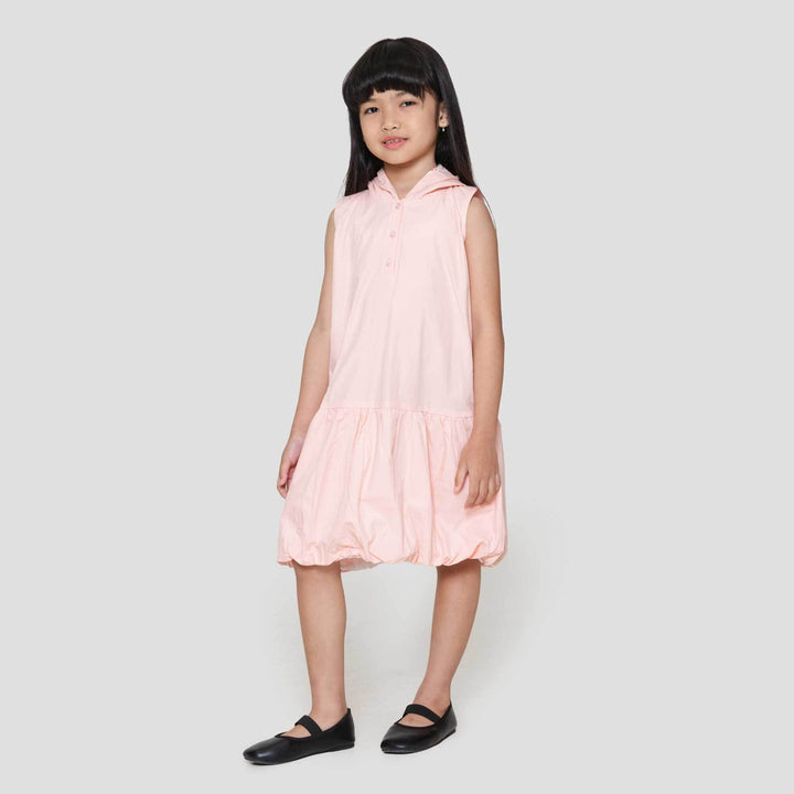 Little M Hoodie Aop Balon Dress Anak Perempuan
