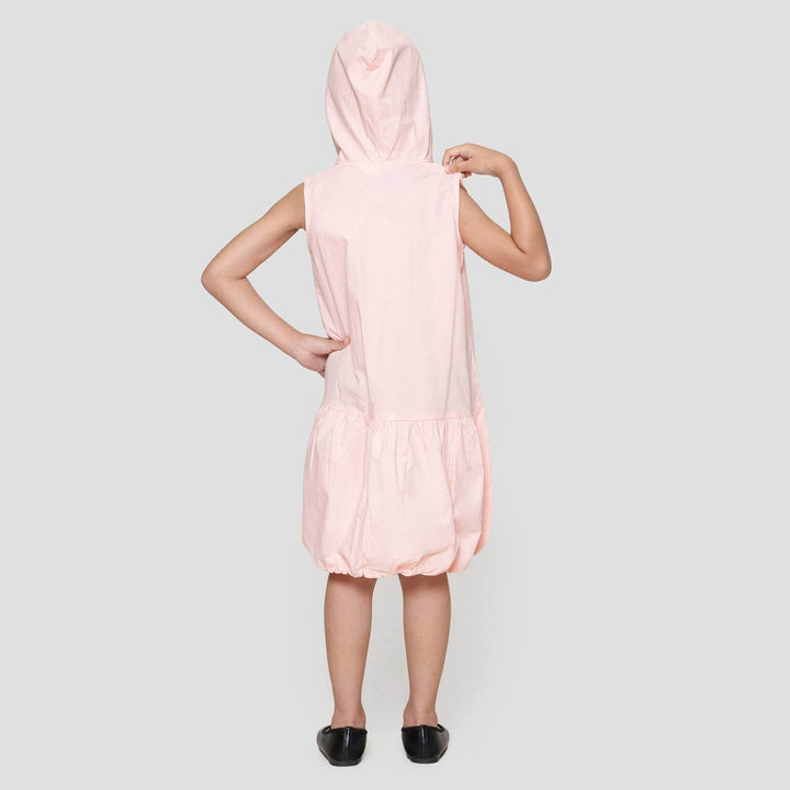 Little M Hoodie Aop Balon Dress Anak Perempuan