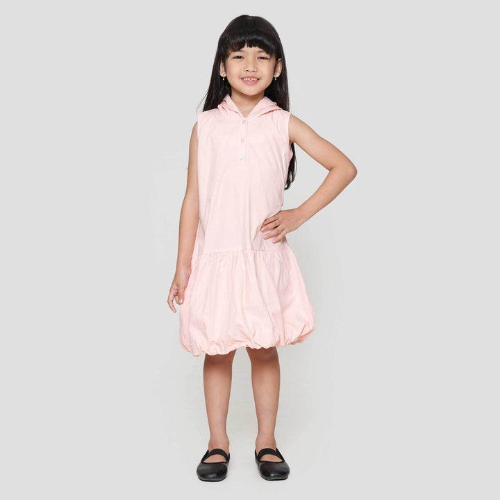 Little M Hoodie Aop Balon Dress Anak Perempuan