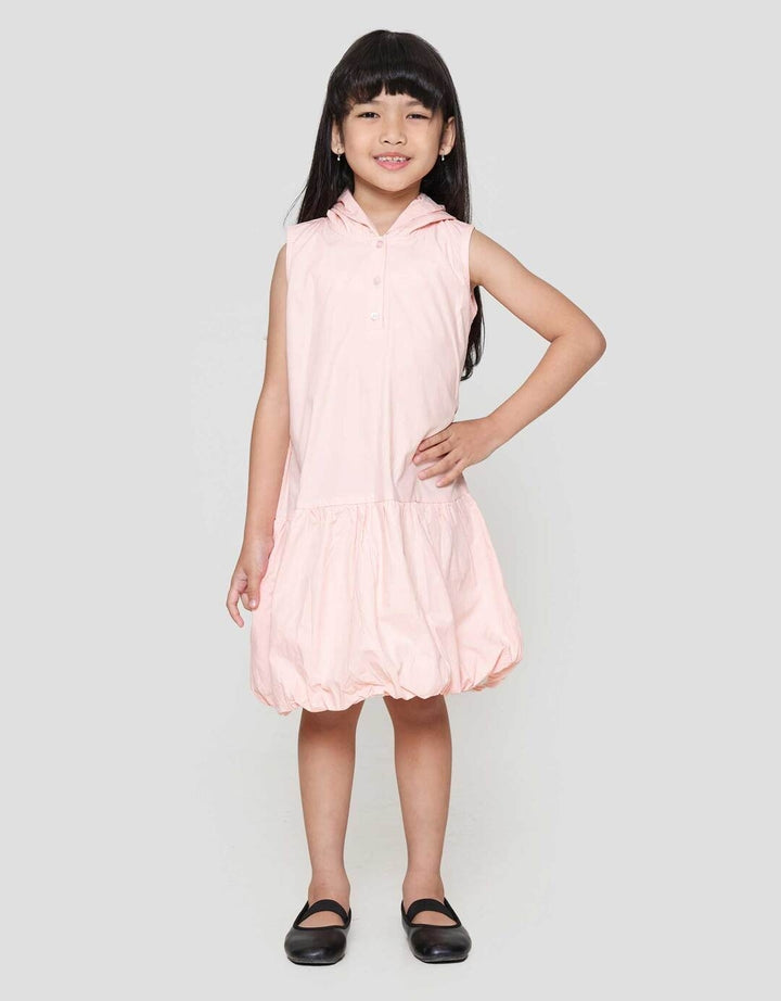 Little M Hoodie Aop Balon Dress Anak Perempuan