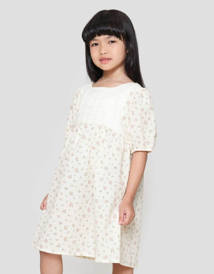 Little M Crochet Aop Flower Dress Anak Perempuan