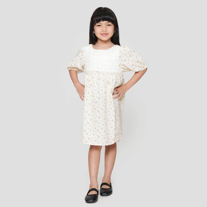Little M Crochet Aop Flower Dress Anak Perempuan