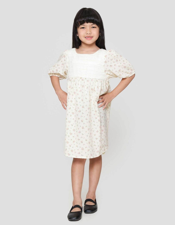 Little M Crochet Aop Flower Dress Anak Perempuan