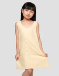 Little M Solid Non Sleeve Kantong Dress Anak Perempuan