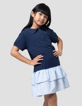 Little M Kombi Woven Kerah Round Dress Anak Perempuan