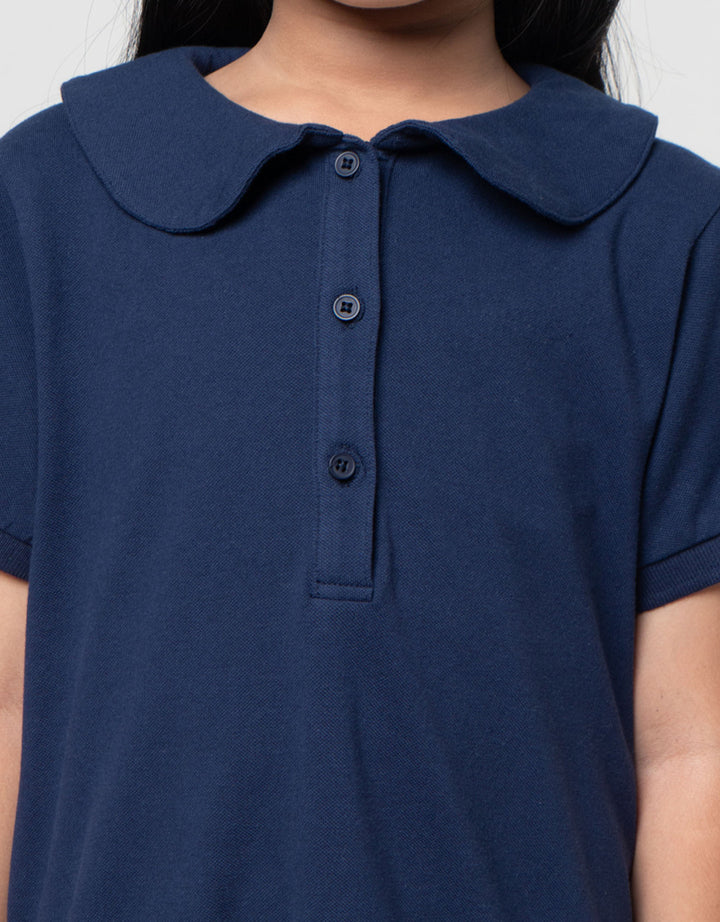 Little M Kombi Woven Kerah Round Dress Anak Perempuan