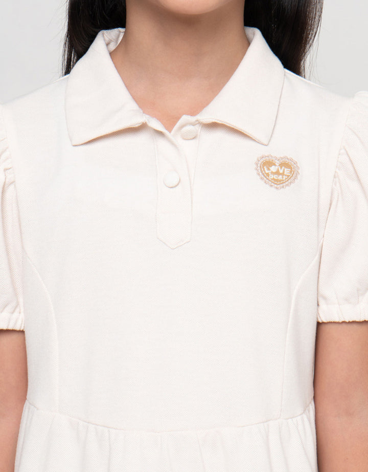 Little M Tier Kerah Polo Dress Anak Perempuan