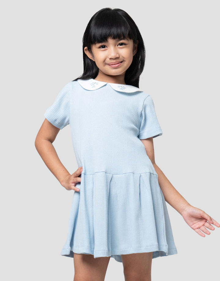 Little M Tekstur Knit Dress Anak Perempuan