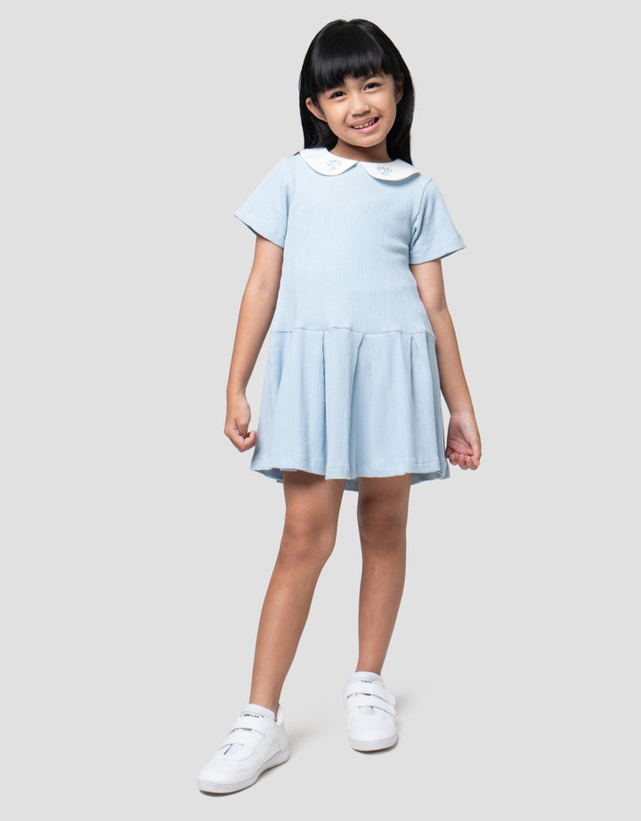 Little M Tekstur Knit Dress Anak Perempuan