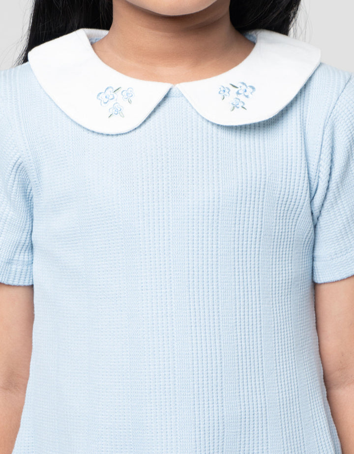 Little M Tekstur Knit Dress Anak Perempuan