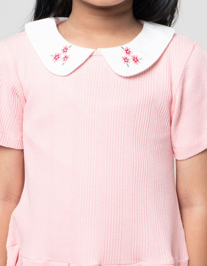 Little M Tekstur Knit Dress Anak Perempuan