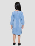Little M Kimono Denim Dress Anak Perempuan