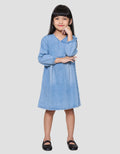 Little M Kimono Denim Dress Anak Perempuan