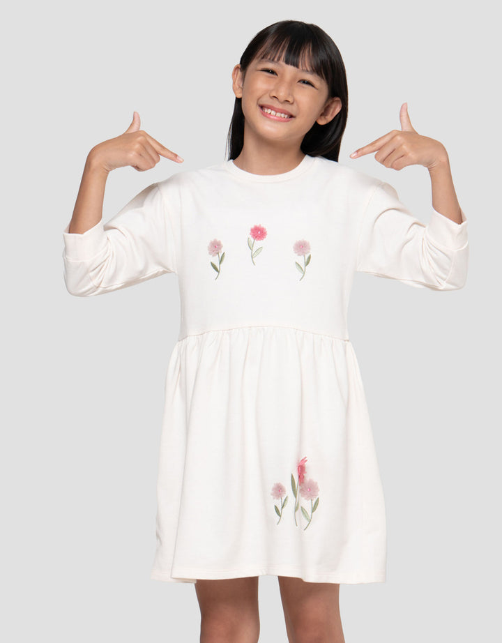 Little M Flower Petal Dress Anak Perempuan