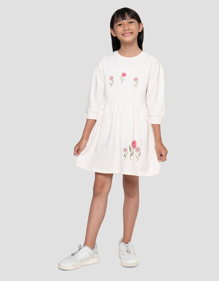 Little M Flower Petal Dress Anak Perempuan