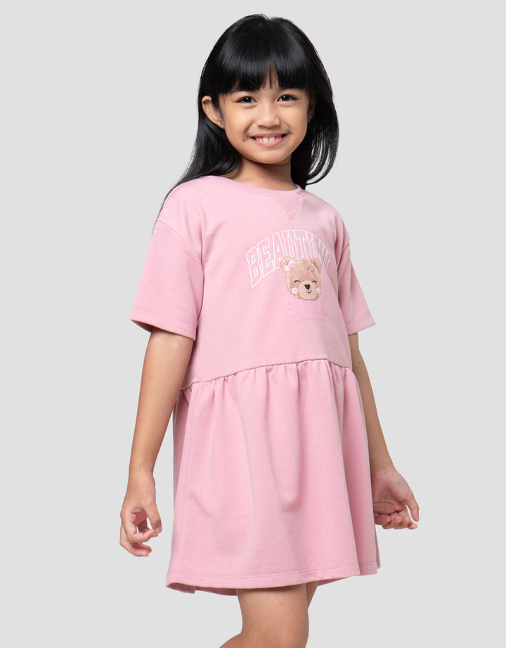 Little M Bear Beautiful Dress Anak Perempuan
