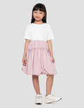 Little M Rib Kombi Balon Midi Dress Anak Perempuan