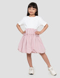Little M Rib Kombi Balon Midi Dress Anak Perempuan