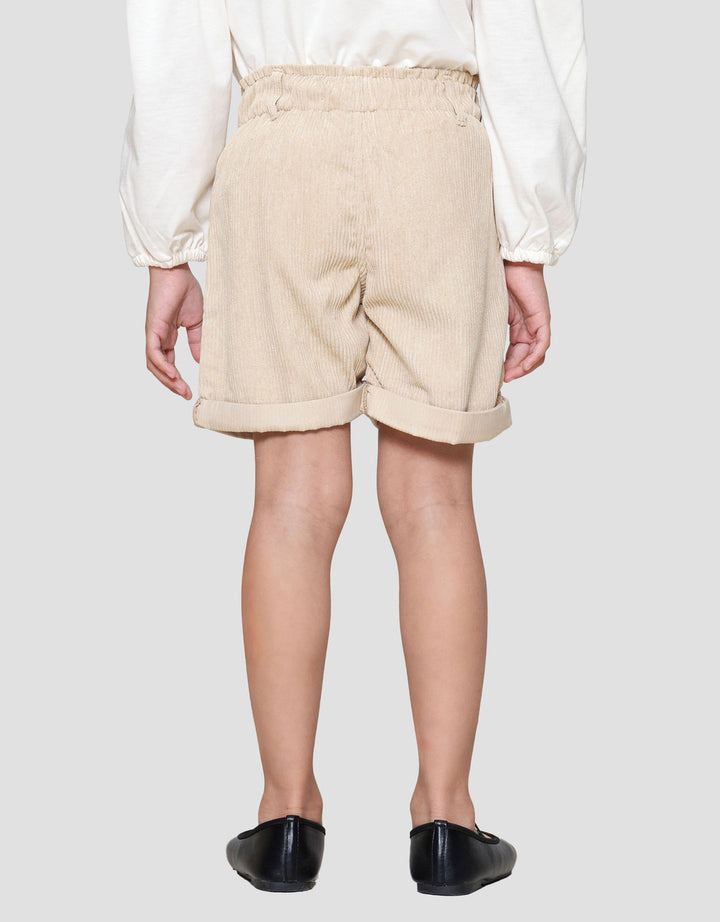 Little M Corduroy Paperbag Celana Pendek Anak Perempuan