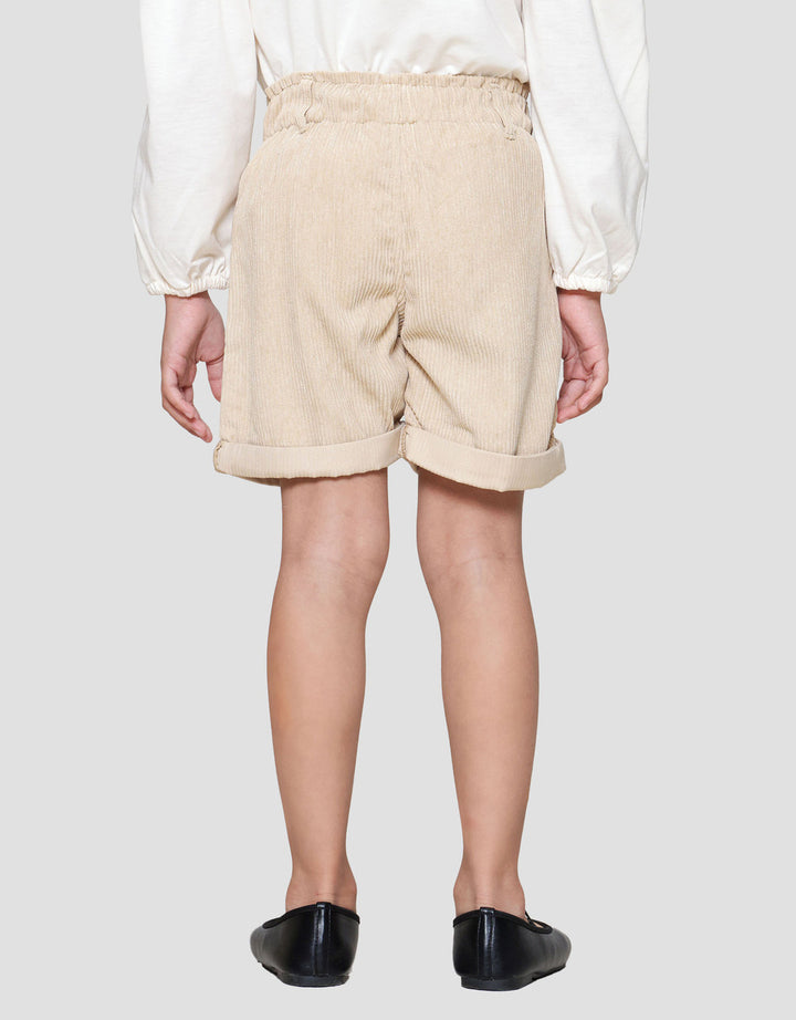 Little M Corduroy Paperbag Celana Pendek Anak Perempuan