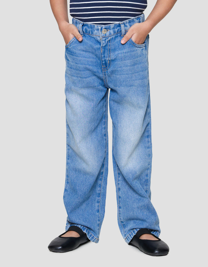 Little M Simply Mom Fit Celana Denim Anak Perempuan