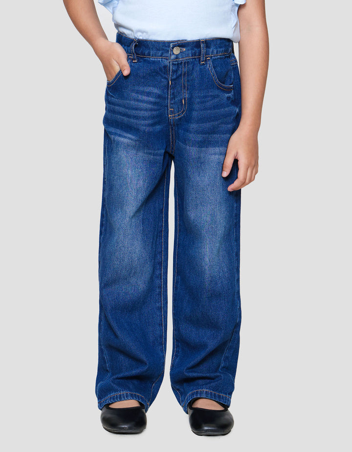 Little M Mom Fit Celana Denim Anak Perempuan