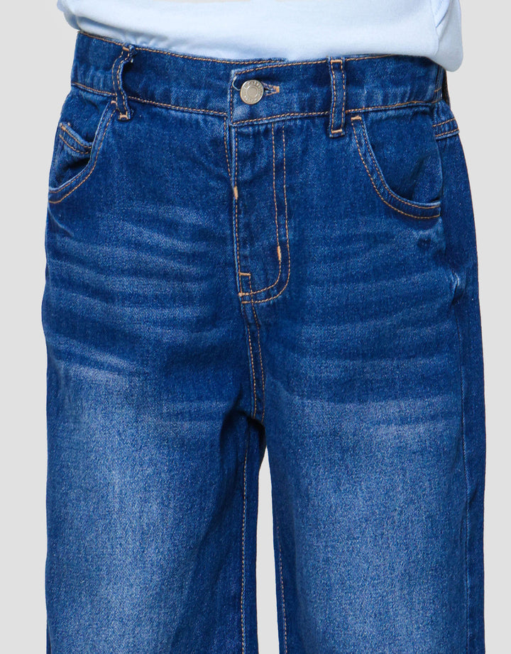 Little M Mom Fit Celana Denim Anak Perempuan