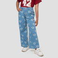 Little M Wide Leg Aop Heart Celana Denim Anak Perempuan