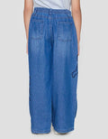 Little M Wide Leg Pita Celana Denim Anak Perempuan