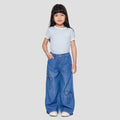 Little M Wide Leg Pita Celana Denim Anak Perempuan