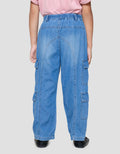 Little M Casual Cargo Celana Denim Anak Perempuan