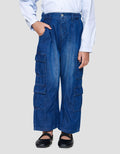 Little M Cargo Celana Denim Anak Perempuan