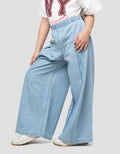 Little M Wide Leg Celana Denim Anak Perempuan