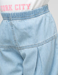 Little M Wide Leg Celana Denim Anak Perempuan