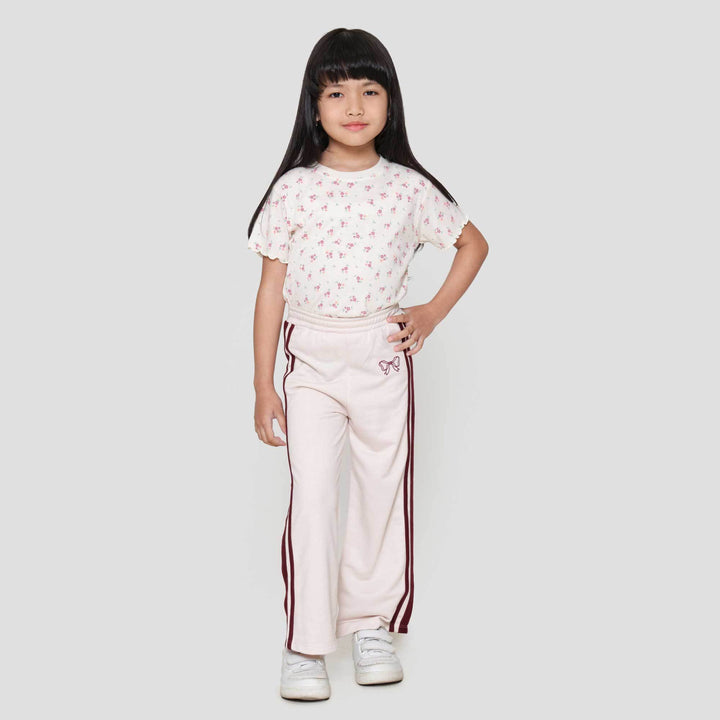 Little M Terry Stripe Celana Anak Perempuan