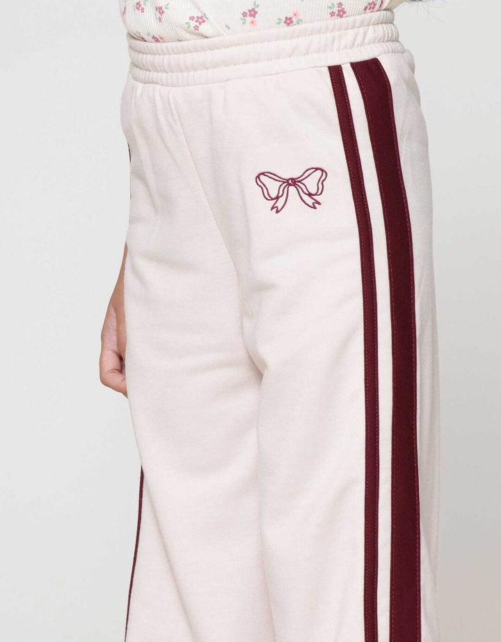 Little M Terry Stripe Celana Anak Perempuan