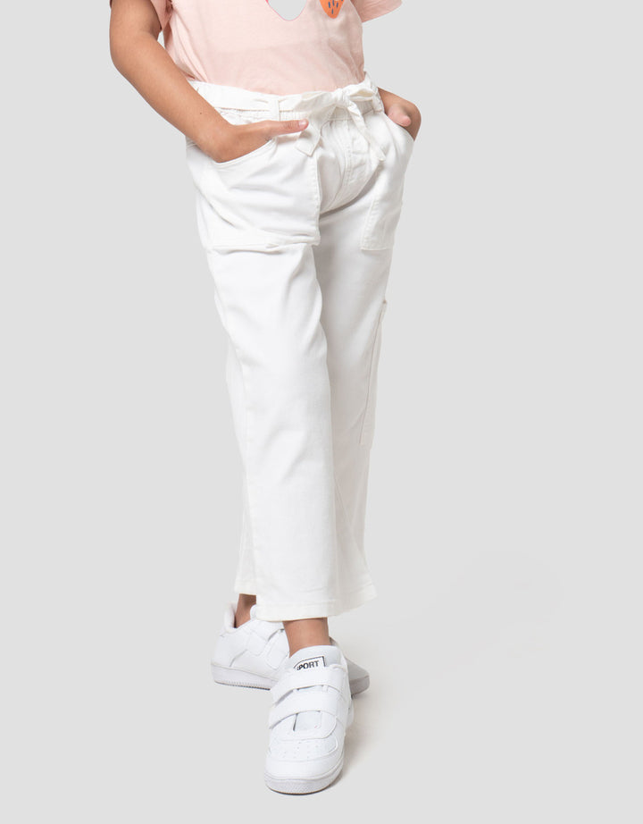 Little M Woven Pocket Celana Cargo Anak Perempuan