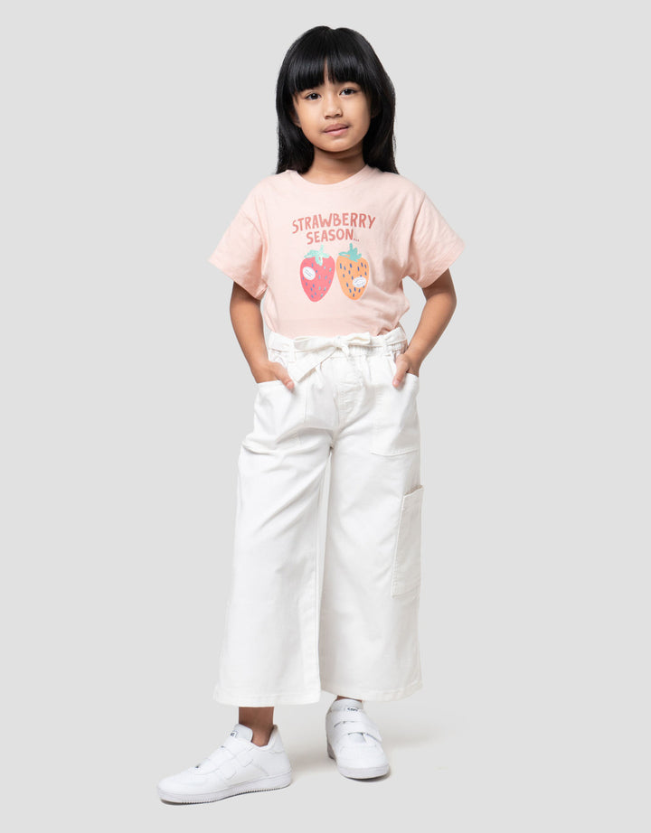 Little M Woven Pocket Celana Cargo Anak Perempuan