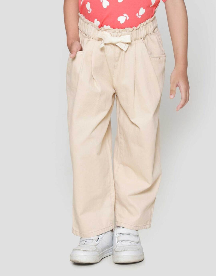 Little M Woven Tali Pinggang Karet Celana Anak Perempuan