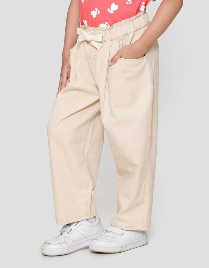 Little M Woven Tali Pinggang Karet Celana Anak Perempuan