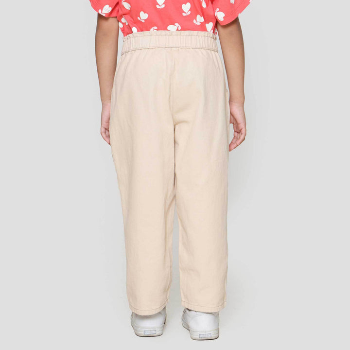 Little M Woven Tali Pinggang Karet Celana Anak Perempuan