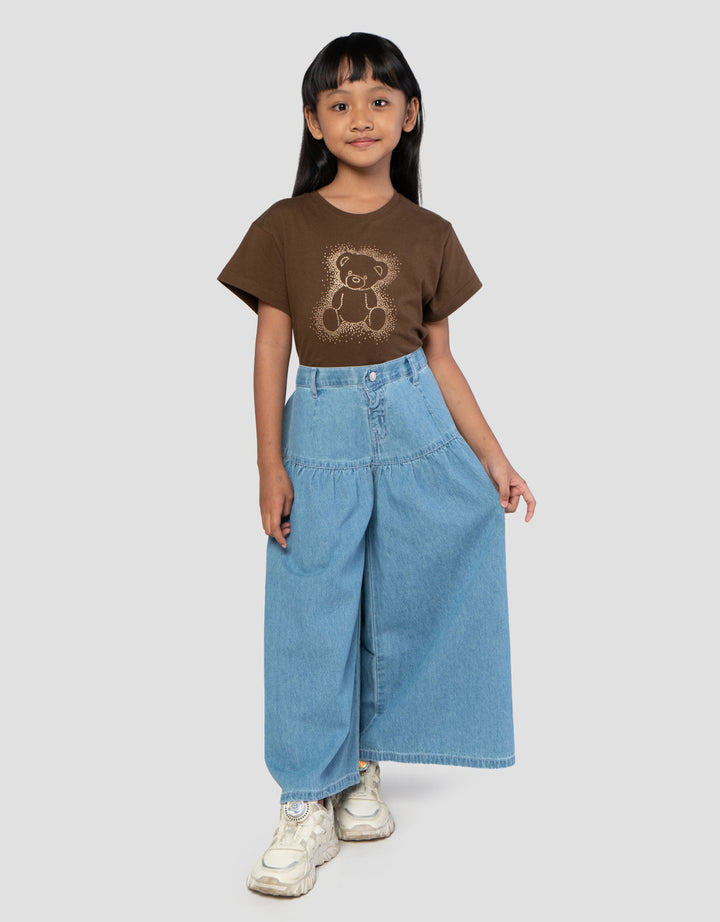 Little M Loose Fit Celana Denim Anak Perempuan