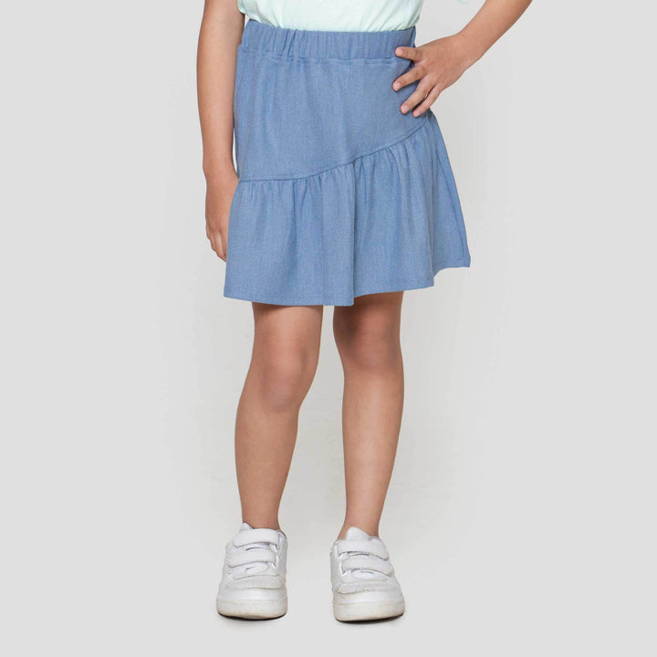 Little M Ruffle Twill Mini Rok Anak Perempuan