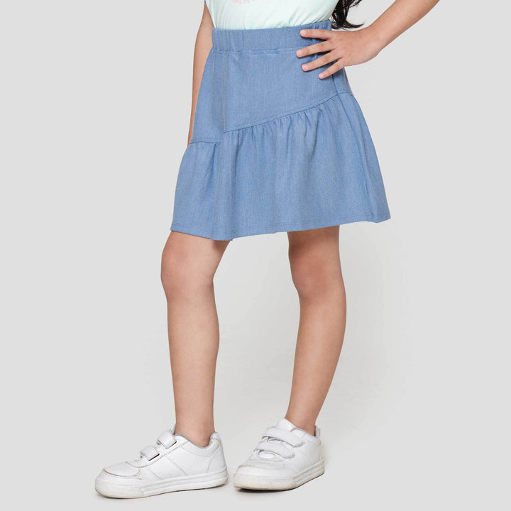 Little M Ruffle Twill Mini Rok Anak Perempuan