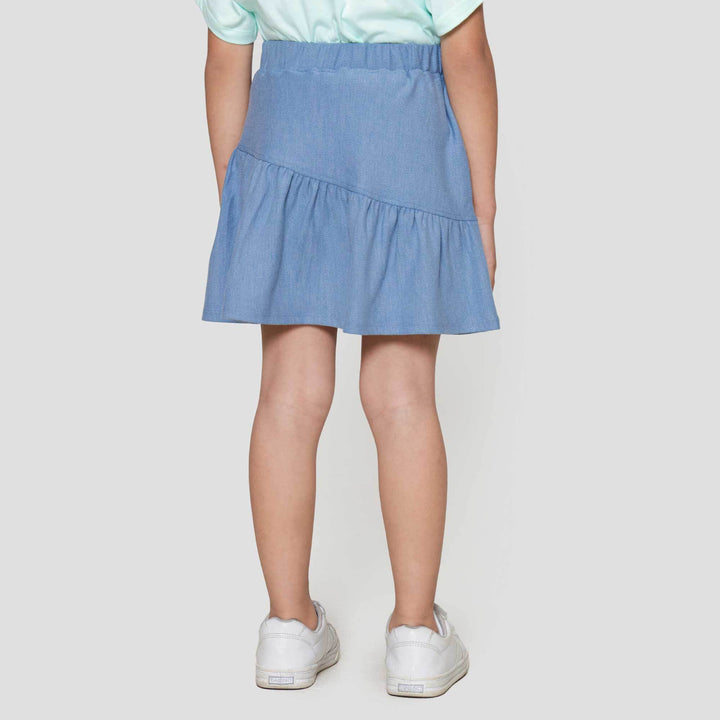 Little M Ruffle Twill Mini Rok Anak Perempuan